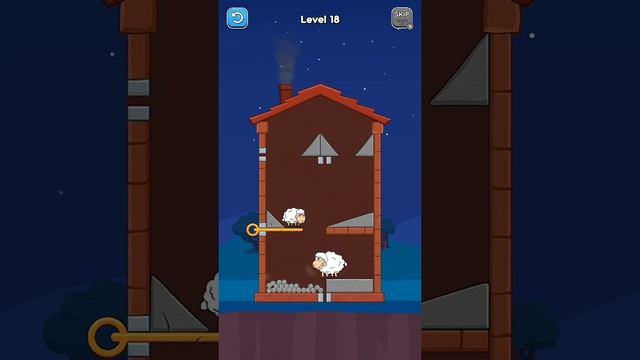 Hero Sheep level 18 -pin & pull save sheep Android & iOS walkthrough #herosheep #trydra #savesheep смотреть онлайн
