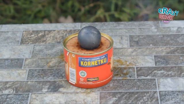 ANEH!! Eksperimen Bola Besi Panas Vs DAGING Cornet Kaleng! смотреть онлайн