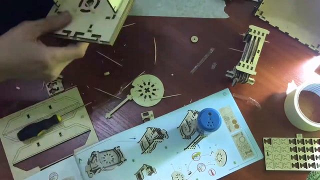 Ugears Safe. Собираем деревянный 3D пазл Ugears Сейф с механическим кодовым замком 179 деталей