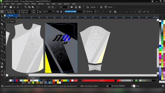 How To Make CorelDraw Jersey Design 3D Marvelous Designer Mockup