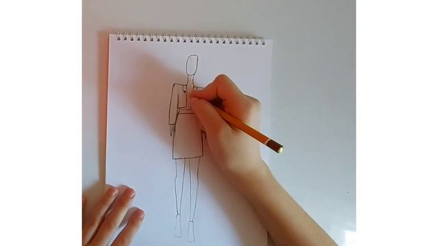 Fashion illustration "DRESS"??/Как нарисовать классный,необычный "Эскиз одежды"? смотреть онлайн