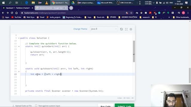 Quicksort Implementation and Explanation in Java | HackeRank QuickSort Solution смотреть онлайн