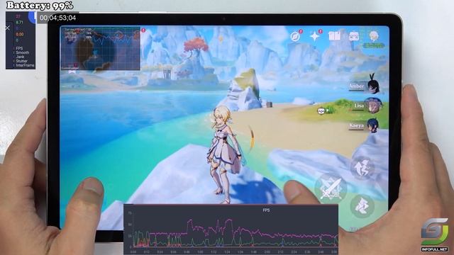 Samsung Tab S9 FE test game Genshin Impact Max Setting | Highest 60 FPS смотреть онлайн