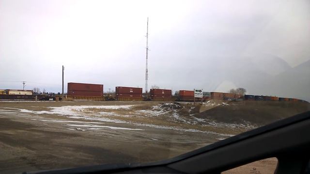 На машине по Канаде. Саскачеван. Самый медленный  и длинный поезд на моём пути Saskatchewan
