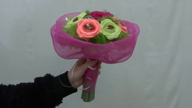 Букет из конфет - "Летний". смотреть онлайн
