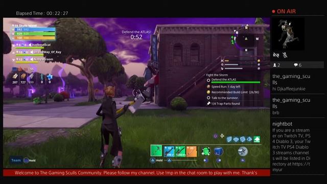 [US] [PS4] 8/27/2017 Fortnite Twitch.tv/the_gaming_sculls (Part 2) смотреть онлайн