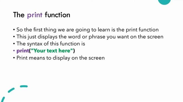 Python #1 - Introduction, print statements, and variables смотреть онлайн