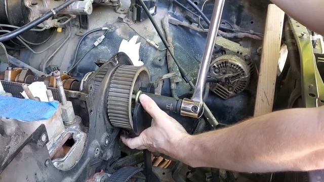 1994 toyota pickup 3VZE camshaft sprocket removal смотреть онлайн