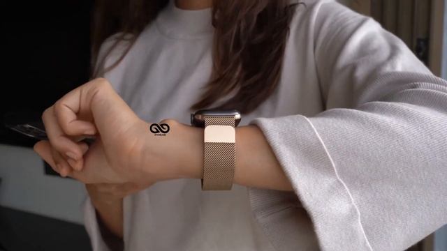 Pale Gold milanese loop 38 40 42 44 mm смотреть онлайн