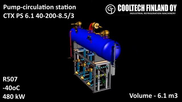 3d model COOLTECH pump circulating stations / 3d модель насосно-циркуляционной станции смотреть онлайн