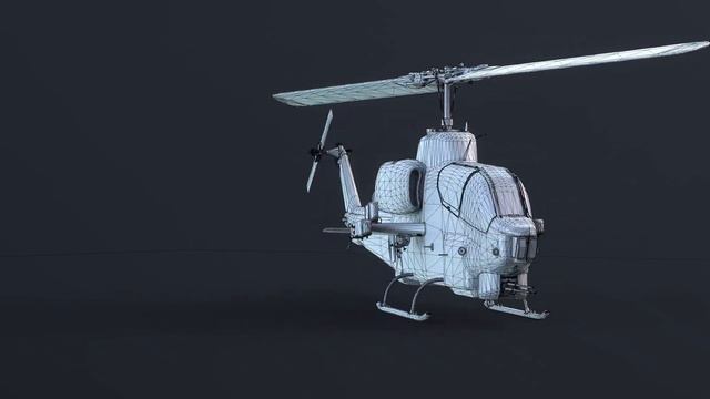 AH-1W Super Cobra | 3D-Model Turntable смотреть онлайн