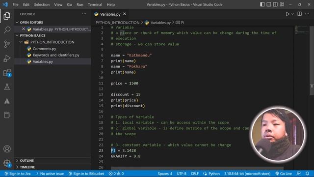 #python #pythontutorial | #4 Variable in Python | Python Basics | NEPALIMA смотреть онлайн