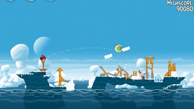 Arctic Eggspedition 1-9 | Score 95340 | Angry Birds Seasons смотреть онлайн