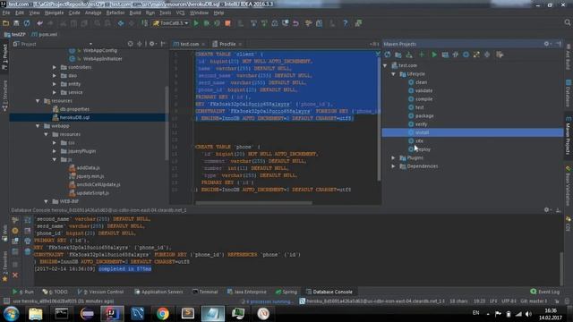 Heroku+SpringMVC+TomCat+mySQL java config смотреть онлайн