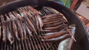 Копчении мойвы и скумбрии лабиринтовым дымогенератором