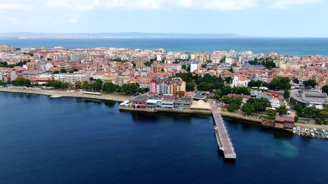 Pomorie pt.1 - Flying over the old town of this Black Sea gem with a drone смотреть онлайн