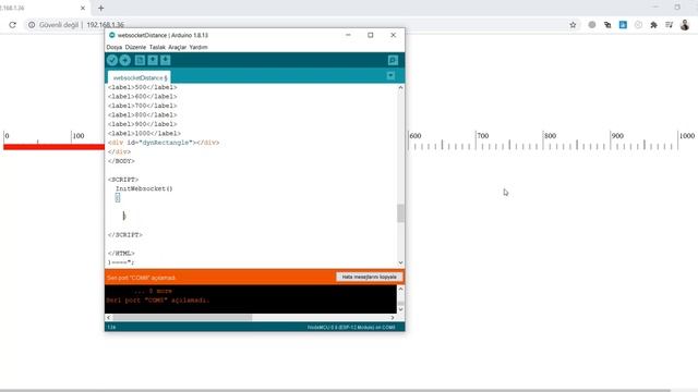 ESP8266 websocket example with hc sr04 ultrasonic sensor ruler css example using arduino ide смотреть онлайн