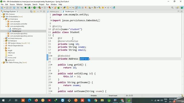 JPA Embeddable entity | JPA (Java Persistence API) Tutorial in Hindi | #5 смотреть онлайн