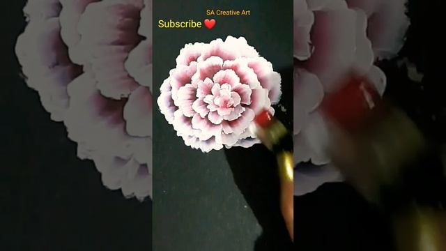 Amazing One Stroke ? Flowers ? Painting II Acrylic Painting #shorts #youtubeshorts #trending смотреть онлайн