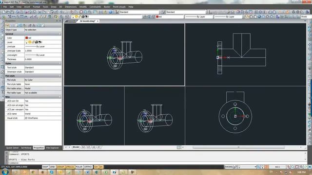 Viewports and Layout Settings in nanoCAD смотреть онлайн