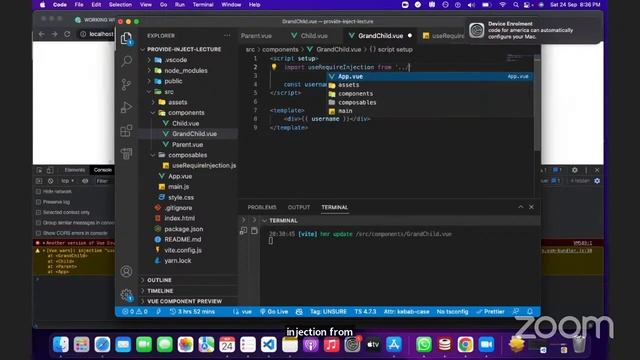 Working with Provide-inject смотреть онлайн