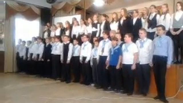 Песня Варяг хор 365 школы Питера. смотреть онлайн