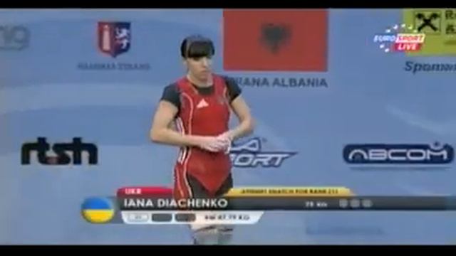 Women 48kg Snatch European Weightlifting Championships Tirana 2013