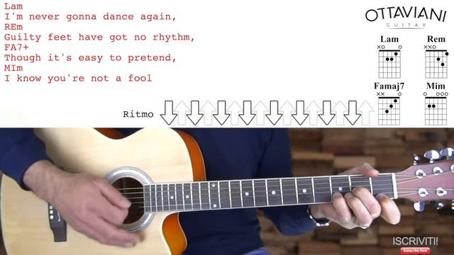 Careless Whisper - George Michael - Easy Guitar Lesson смотреть онлайн