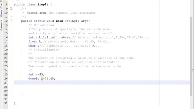 Variable initialization in java lecture 7 смотреть онлайн