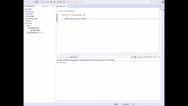 Installing eclipse Hello world project - Lesson 1 смотреть онлайн