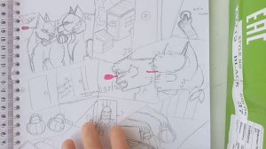 обзор скетчбука/коты воители/ #6