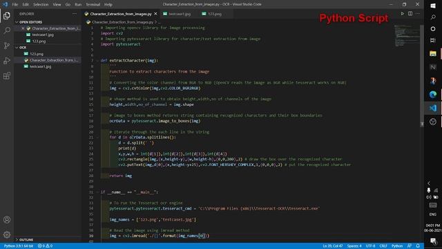Optical Character Recognition using OpenCV and Tesseract смотреть онлайн
