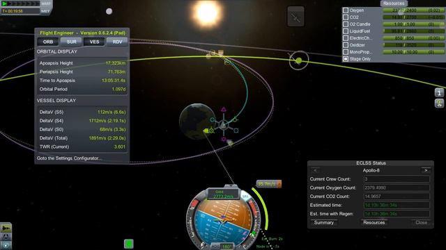 Отправляем кербонавтов вокруг Мун [Русский Летсплей по Kerbal Space Program #15] смотреть онлайн