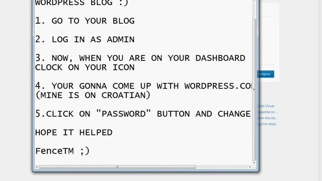 How to change password on wordpress blog 2013 in HD - Fence™ смотреть онлайн