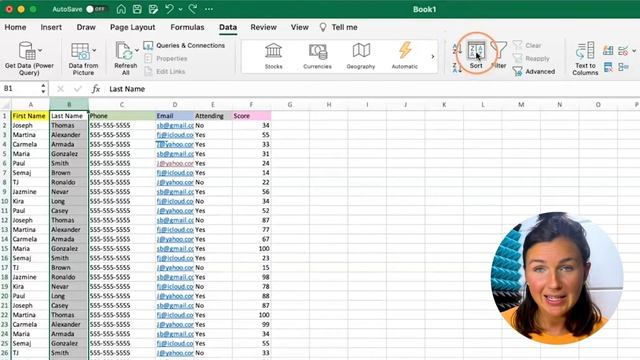 Excel: How to Filter & Sort Data & Columns in Microsoft Excel - Sort A to Z Filter Settings Tutoria смотреть онлайн
