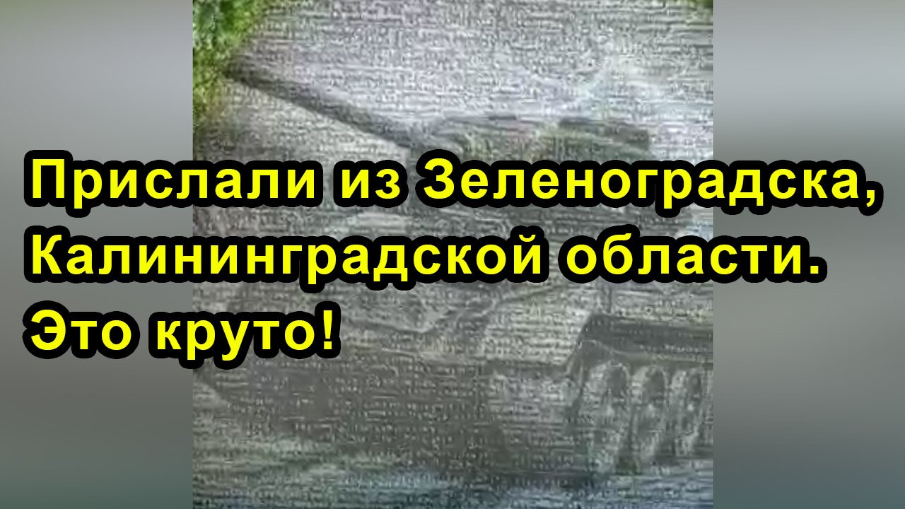 Прислали из Зеленоградска, Калининградской области. Это круто! смотреть онлайн