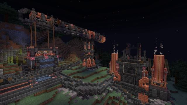 Minecraft | Create Aeronautics mod. Working CRANE with MAGNETS! смотреть онлайн