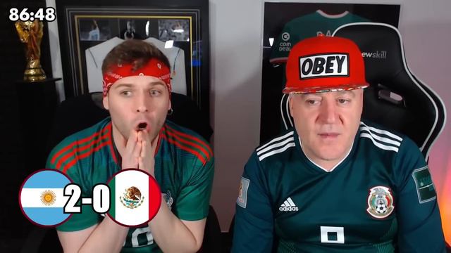 Las Mejores Reacciones de Youtubers al Argentina 2-0 México #1 смотреть онлайн