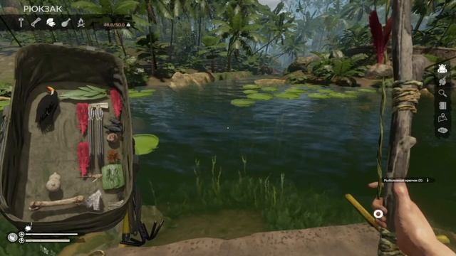 Как сделать удочку в Green Hell!!! Гайд green hell смотреть онлайн