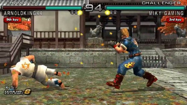 Tekken 5 Dark Resurrection (PSP) Online Matches #7 - W/Miky Gaming