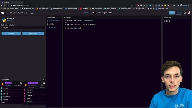 Write Processed Python Data to CSV in your Web Browser | WayScript Rapid Development смотреть онлайн