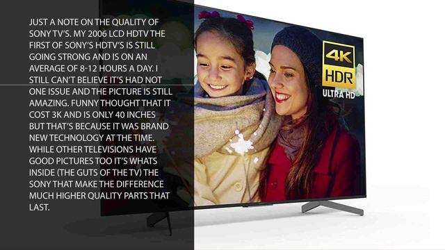 Sony XBR-X850G 85-Inch 4K Ultra HD LED TV (2019 Model) - XBR85X850G