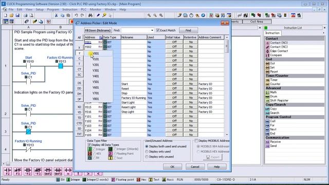 Click PLC PID using Factory IO (3D) смотреть онлайн