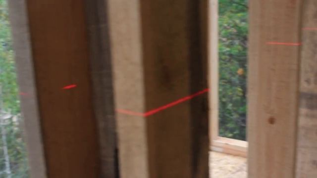 Лазерный нивелир Fukuda 3D (Firecore 3D) - видимость линии на улице днём смотреть онлайн