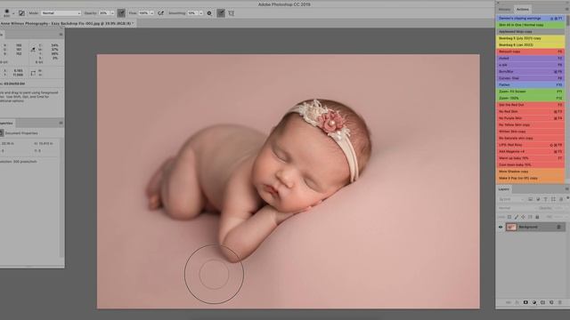 Newborn Photography Beanbag Pose Background Fix смотреть онлайн