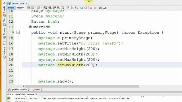 JavaFX 02 create a frame with a button смотреть онлайн