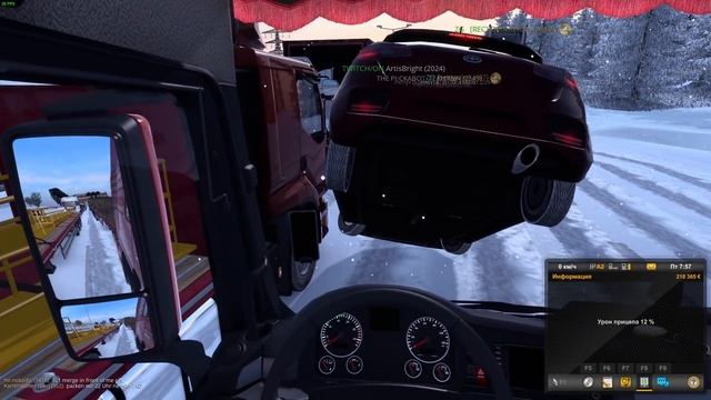 Снова пробка в ETS 2 - новая дорога дураков на ивенте Operation HQ смотреть онлайн