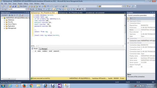 Insert,delete,update using sql server in hindi смотреть онлайн