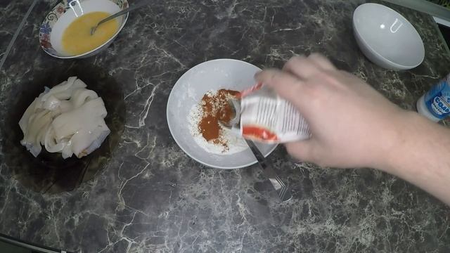 Кольца кальмара в панировке