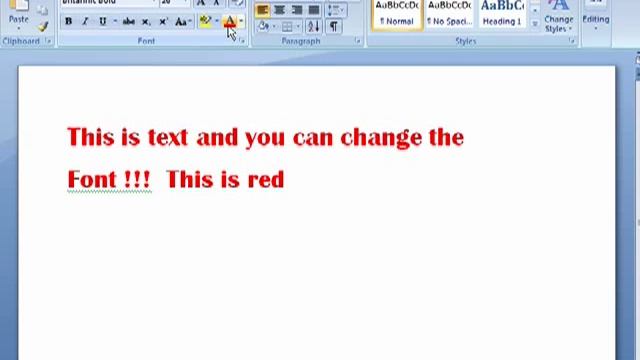 How to change font color in Word 2007 смотреть онлайн